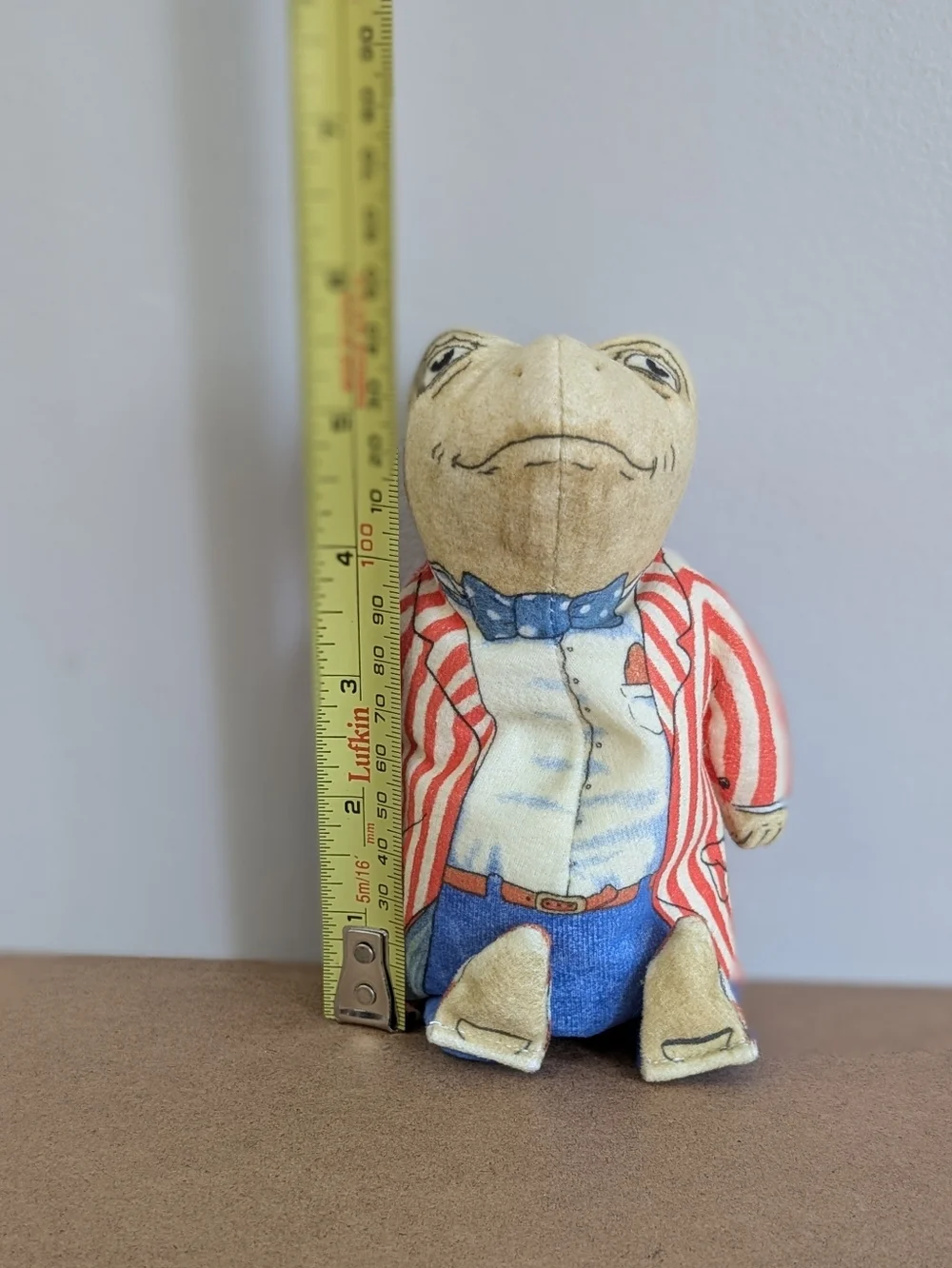 Vintage 1981 Wind In The Willows Mr. Toad Weighted Plush Bean Bag Figure - Picture 11 of 11